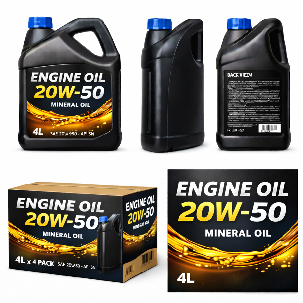 Engine Oil 20W-50 – Mineral Oil